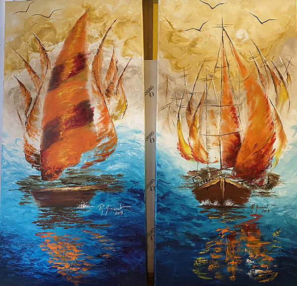 Boats abstract image